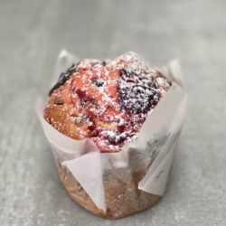 Raspberry and Chocolate Muffin