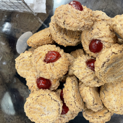 Almond Cherry Biscuit